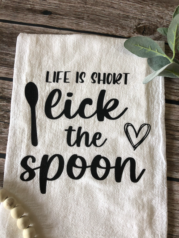 Life is Short Hand Towel